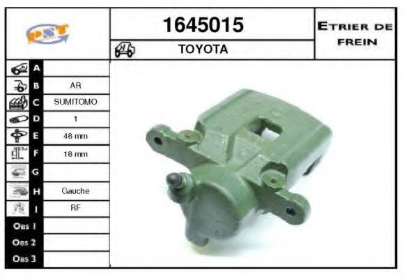 SNRA 1645015 Гальмівний супорт