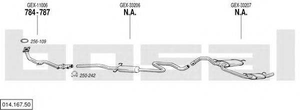 BOSAL 01416750 Система випуску ОГ