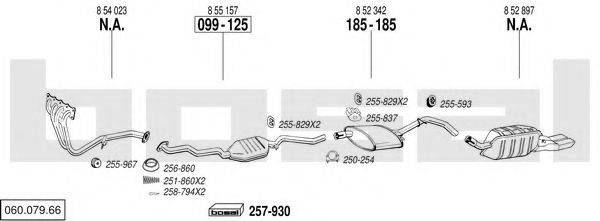 BOSAL 06007966 Система випуску ОГ