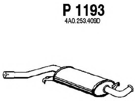 FENNO P1193 Середній глушник вихлопних газів