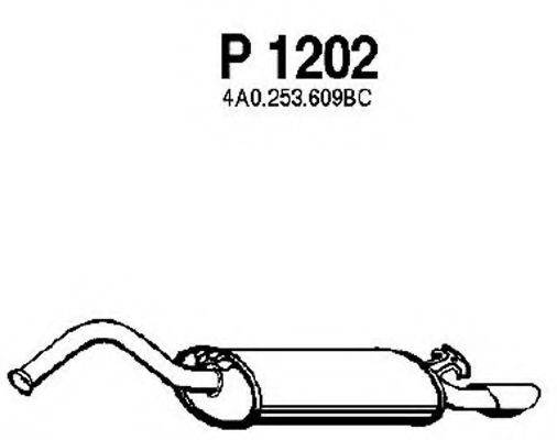 FENNO P1202 Глушник вихлопних газів кінцевий
