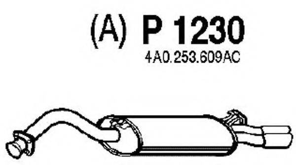 FENNO P1230 Глушник вихлопних газів кінцевий