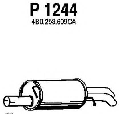 FENNO P1244 Глушник вихлопних газів кінцевий