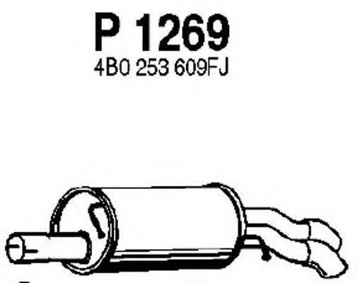 FENNO P1269 Глушник вихлопних газів кінцевий