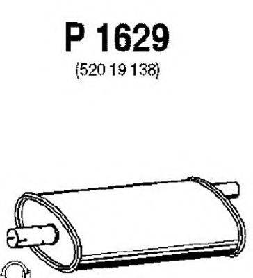 FENNO P1629 Середній глушник вихлопних газів
