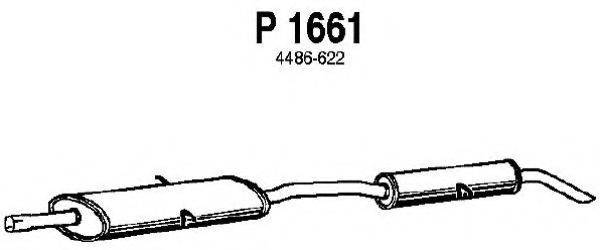 FENNO P1661 Глушник вихлопних газів кінцевий