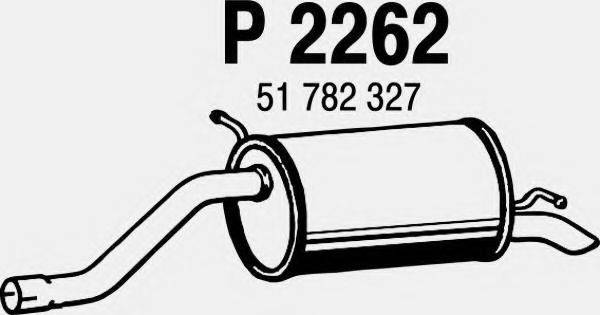 FENNO P2262 Глушник вихлопних газів кінцевий
