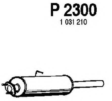 FENNO P2300 Середній глушник вихлопних газів