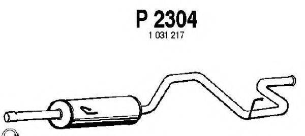 FENNO P2304 Середній глушник вихлопних газів