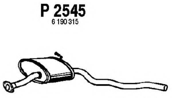 FENNO P2545 Середній глушник вихлопних газів