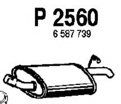 FENNO P2560 Глушник вихлопних газів кінцевий