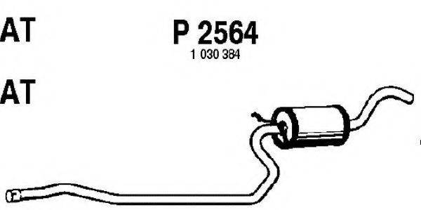 FENNO P2564 Середній глушник вихлопних газів