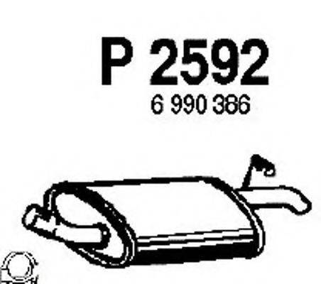 FENNO P2592 Глушник вихлопних газів кінцевий