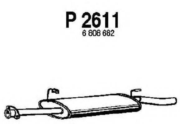 FENNO P2611 Середній глушник вихлопних газів