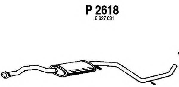 FENNO P2618 Середній глушник вихлопних газів