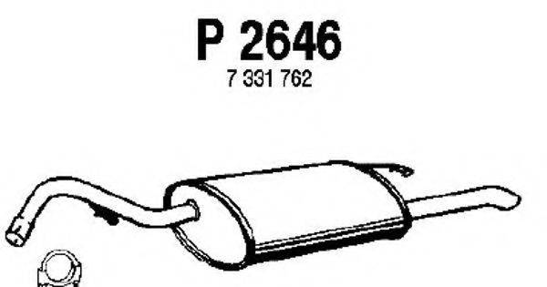 FENNO P2646 Глушник вихлопних газів кінцевий