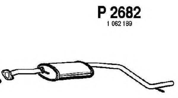FENNO P2682 Середній глушник вихлопних газів
