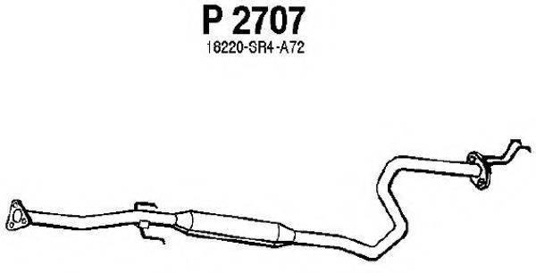 FENNO P2707 Середній глушник вихлопних газів