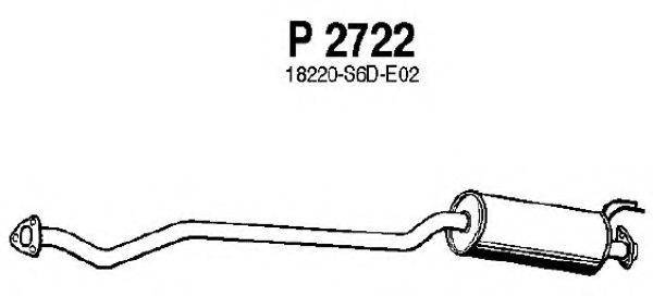 FENNO P2722 Середній глушник вихлопних газів