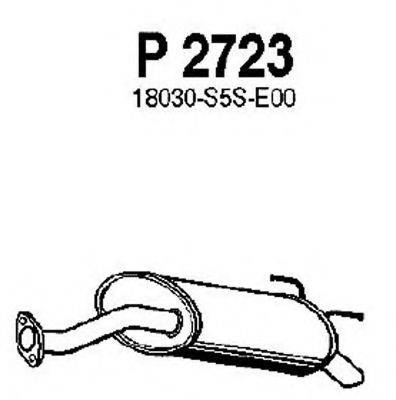 FENNO P2723 Глушник вихлопних газів кінцевий