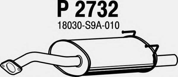 FENNO P2732 Глушник вихлопних газів кінцевий