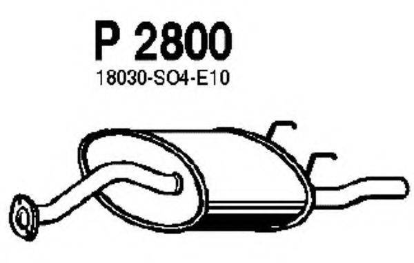 FENNO P2800 Глушник вихлопних газів кінцевий