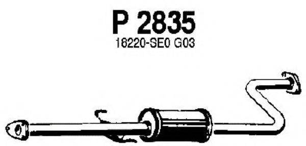FENNO P2835 Середній глушник вихлопних газів