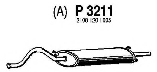 FENNO P3211 Глушник вихлопних газів кінцевий