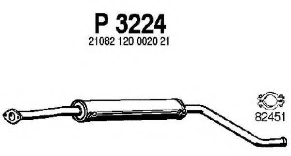 FENNO P3224 Середній глушник вихлопних газів