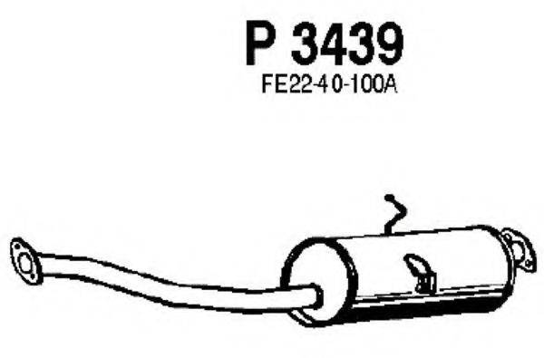 FENNO P3439 Середній глушник вихлопних газів