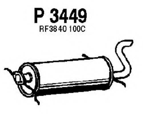 FENNO P3449 Глушник вихлопних газів кінцевий