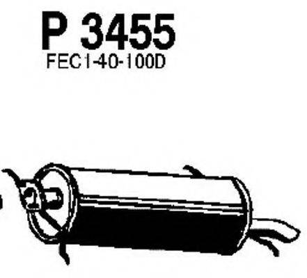 FENNO P3455 Глушник вихлопних газів кінцевий