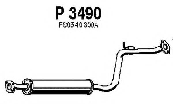 FENNO P3490 Середній глушник вихлопних газів