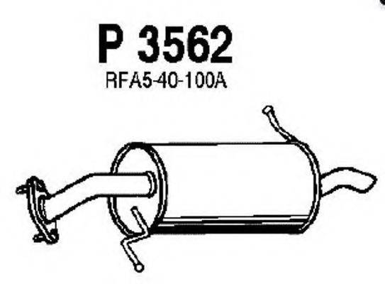 FENNO P3562 Глушник вихлопних газів кінцевий