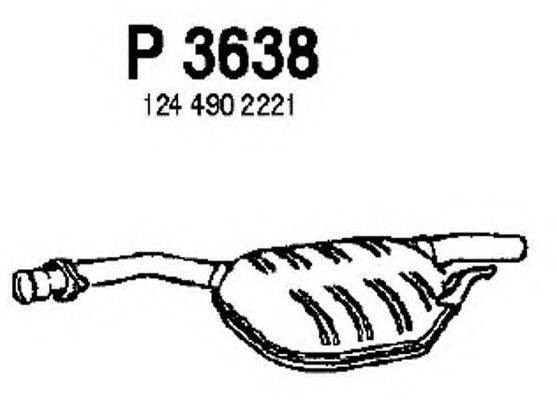 FENNO P3638 Середній глушник вихлопних газів