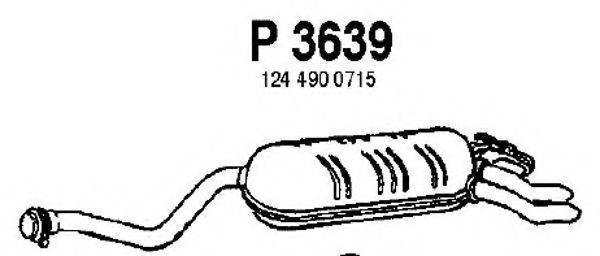 FENNO P3639 Глушник вихлопних газів кінцевий