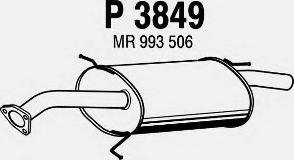 FENNO P3849 Глушник вихлопних газів кінцевий