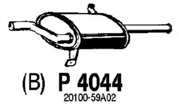 FENNO P4044 Глушник вихлопних газів кінцевий
