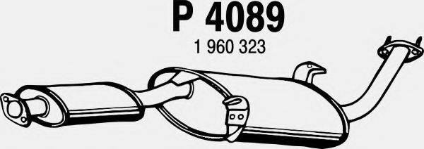 FENNO P4089 Середній глушник вихлопних газів