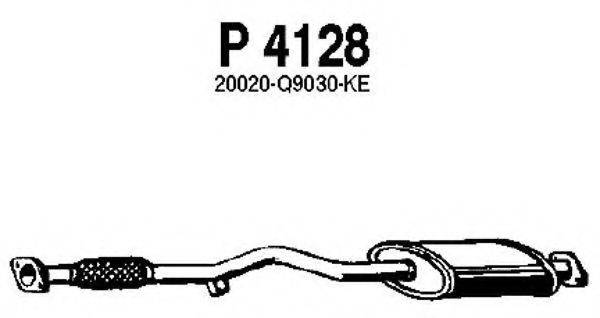 FENNO P4128 Середній глушник вихлопних газів