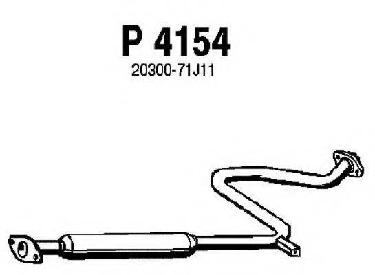 FENNO P4154 Середній глушник вихлопних газів
