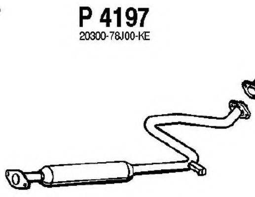 FENNO P4197 Середній глушник вихлопних газів