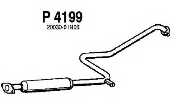 FENNO P4199 Середній глушник вихлопних газів