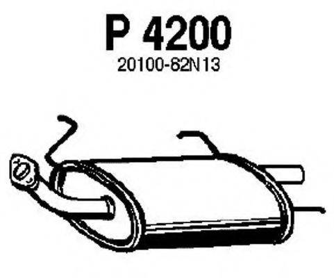 FENNO P4200 Глушник вихлопних газів кінцевий