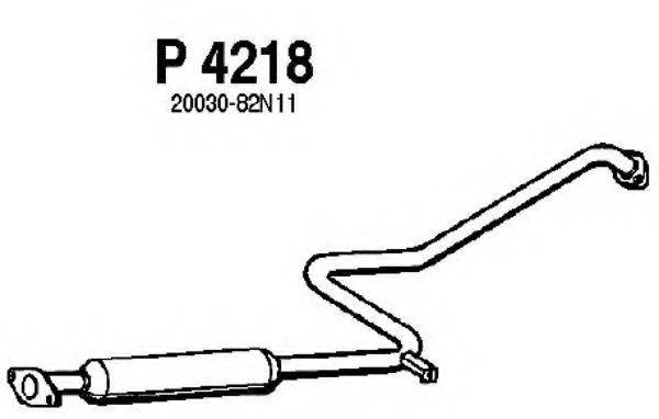 FENNO P4218 Середній глушник вихлопних газів