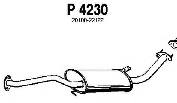 FENNO P4230 Середній глушник вихлопних газів