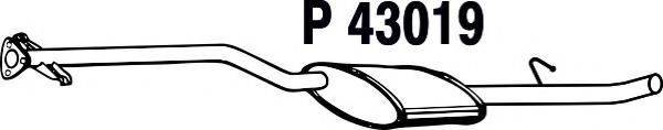 FENNO P43019 Середній глушник вихлопних газів