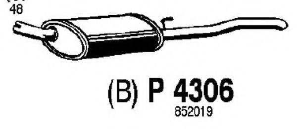 FENNO P4306 Глушник вихлопних газів кінцевий