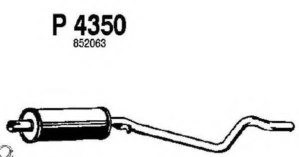FENNO P4350 Середній глушник вихлопних газів