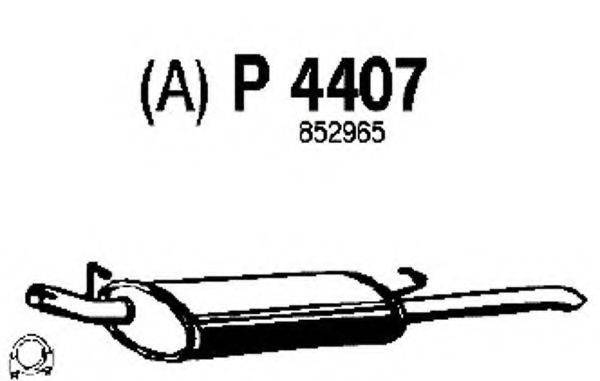 FENNO P4407 Глушник вихлопних газів кінцевий
